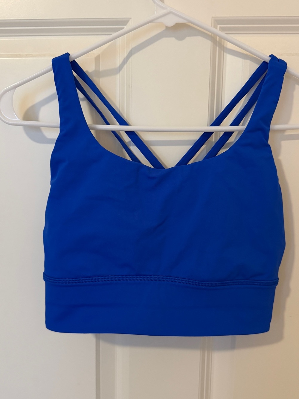 lululemon Energy Longline Bra Cerulean Blue Size 6